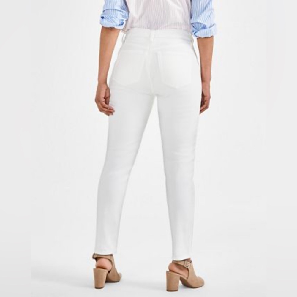 Sound/Style Los Angeles Jeans Womens Slim Straight Leg White Skinny White‎ 12